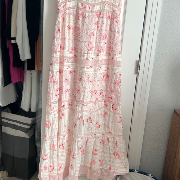 LoveShackFancy floral maxi button front dress with slip - Picture 10 of 10